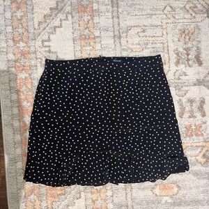 Madewell Black Skirt with White Stars